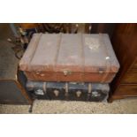 Two vintage trunks and contents