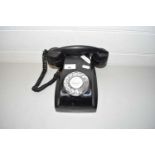 Vintage black bakelite telephone