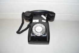 Vintage black bakelite telephone