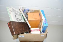 One box of mixed items to include a quantity of Timperley Card Collectors Magazines, various
