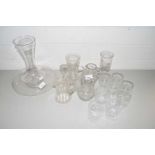 Mixed Lot: Various drinking glasses, decanter jugs etc