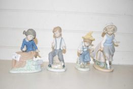 Collection of four Nao figures