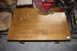 20th Century rectangular oak coffee table