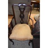 Late 19th/early 20th Century mahogany framed carver chair