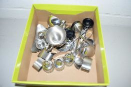 Collection of Old Hall steel cruet items, cutlery and other items