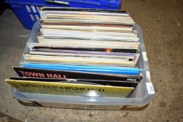 Box of various assorted records