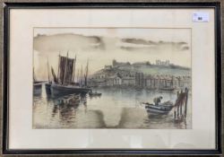 British School. 20th century, "Whitby York", estuary / shipping scene, watercolour, 9x14ins,