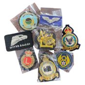 Quantity of badges including Silver Eagle Korean Veterans etc