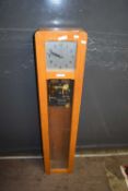 Synchronome, London, a light oak cased electric wall clock, 127cm high