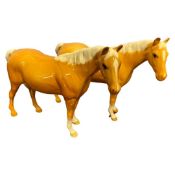 Two small Beswick horses