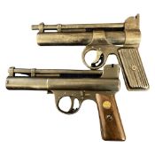 Two air pistols, one made by Webley & Scott with various patent numbers together with a further