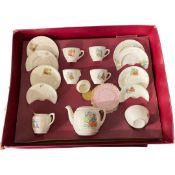 Mid 20th Century childrens tea set with various nursery rhymes in original box