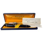 Boxed Waterman Ideal fountain pen and pencil with original invoice