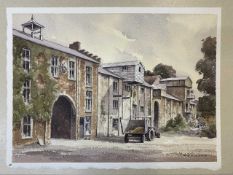 George Sear (British, 20th century), The Old Maltings, Snape, Suffolk, watercolour on laid paper,