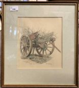 Noel Spencer (British, 20th century), Bawburgh Farm Cart, watercolour, signed and dated 12 Sept,