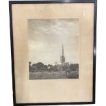 C J S Glanville, 1935, View of Norwich Castle, photographic print laid on paper,12x10ins, framed and