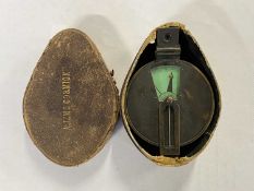 A Watkins clinometer by J Hicks, Hatton Garden, London, No 1439 in original case