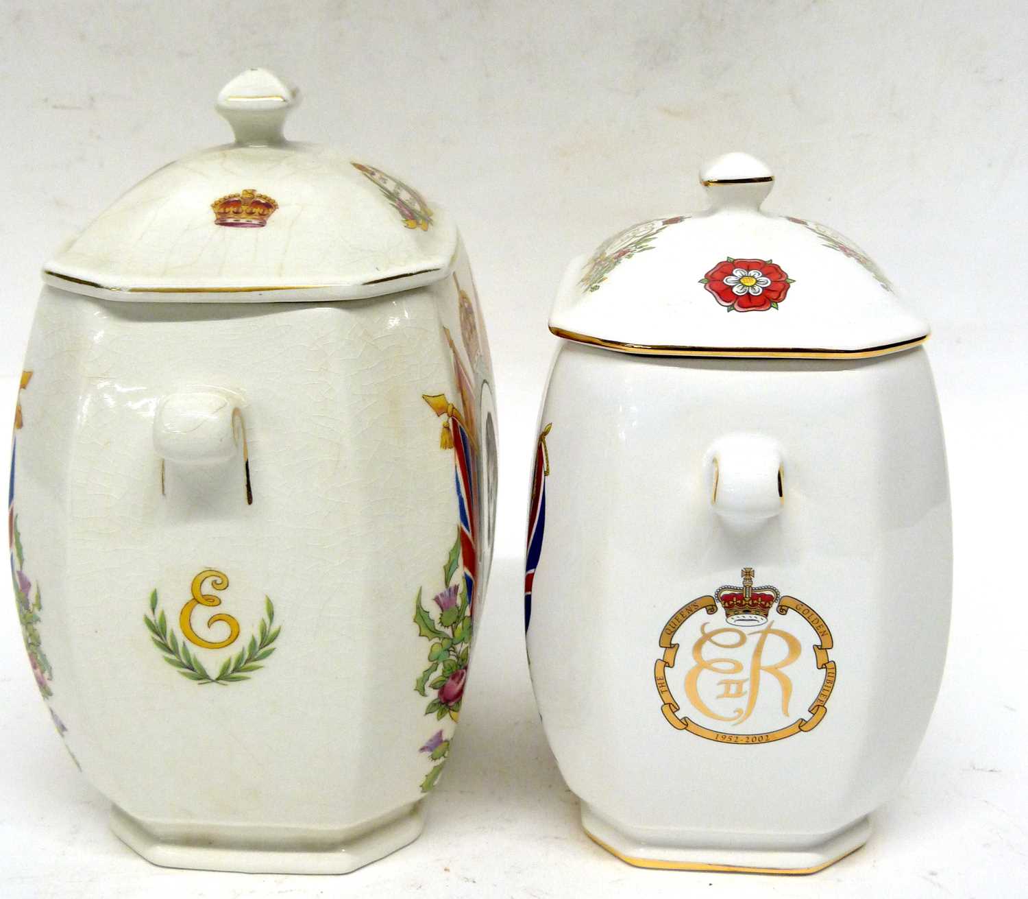 Two biscuit barrels, one to commemorate the Jubilee of the late Queen Elizabeth, a further one to - Image 10 of 14