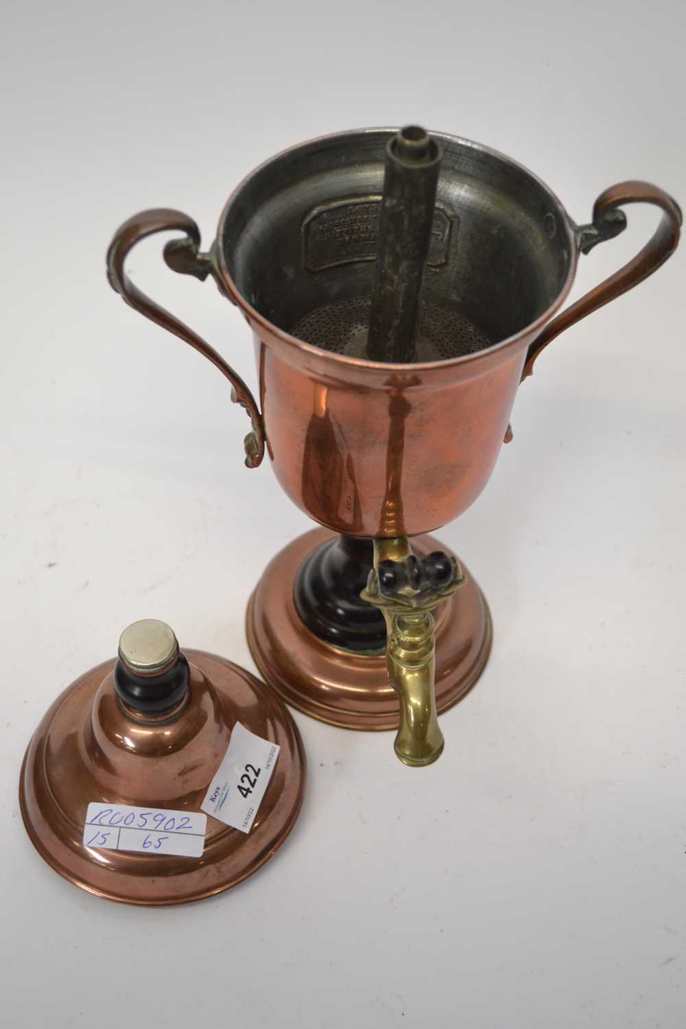 Copper urn - Image 2 of 2