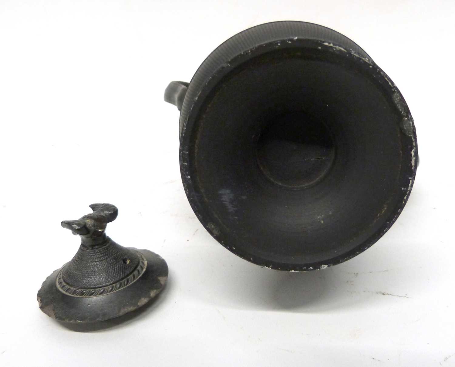 Jackfield type black pottery coffee pot, late 18th century - Image 6 of 6
