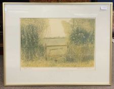 Michael Carlo (British, 20th century), 'Still, June', limited edition coloured lithograph, signed