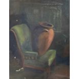 Vera K.Spencer A.R.C.A. (British, 20th century), still life, oil on canvas,18x14ins, unframed.