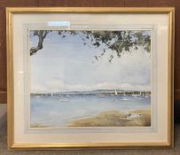 George Gillman (British, 20th century), Chichester Harbour, watercolour, signed and dated 1989,