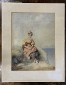 Helen B. Bourne (19th century), watercolour on laid paper, inscribed on verso in pencil, 15x11ins,