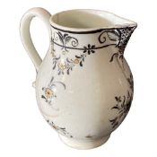 Lowestoft creamer with black pencil decoration in Jesuit style (a/f)