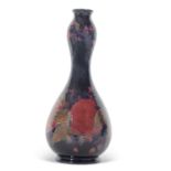 Large early double gourd Moorcroft vase decorated with pomegranates, factory mark, Burslem & Green