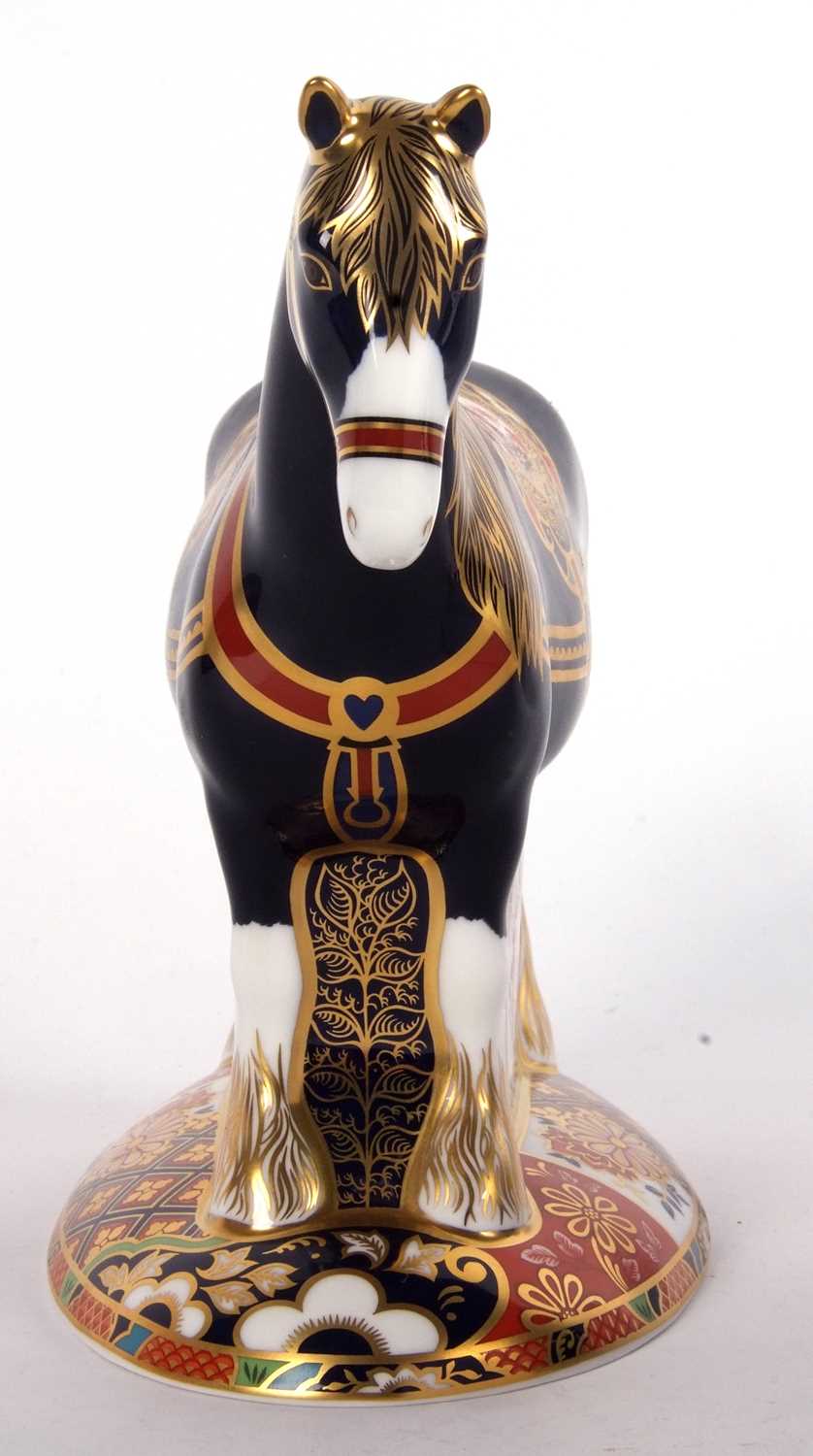 Royal Crown Derby Shire Horse - Image 3 of 6