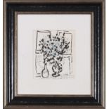 Marc Chagall (British, 20th century), 'Black and Blue Bouquet', lithograph, limited edition of 6000,