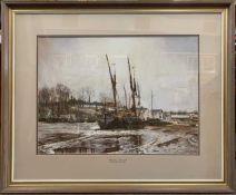 Margaret Glass RA RSMA (British, b.1950), Winter Pin Mill, pastel, signed, 21x29ins.