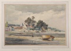 Charles Mayes Wigg (British, 1889-1969) watercolour of Burnham Overy Staithe signed lower left