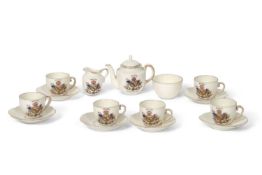 Rare Tea Set with Nelson Coat of Arms