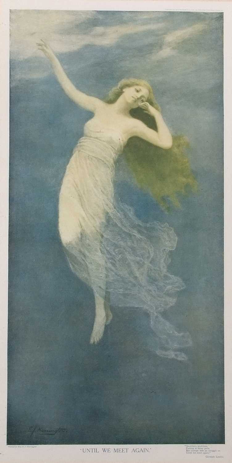 After Emily J Harrington (British, b.1877), A pair of lithograph prints titled 'The Angel of Pity" - Image 4 of 7