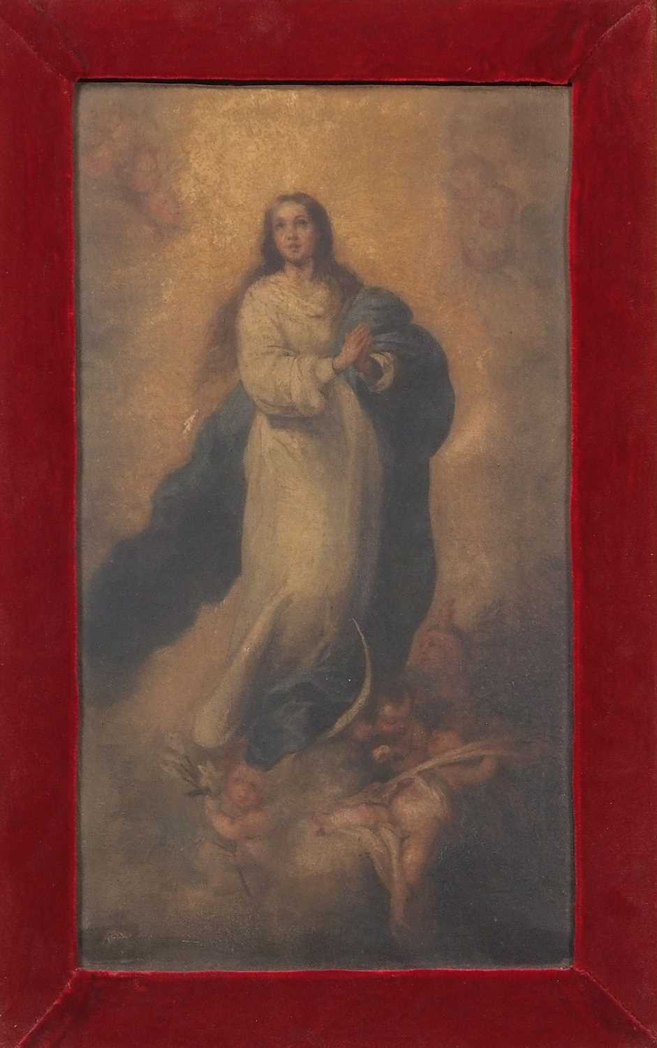 In the manner of Francisco Diaz Carreno (Spanish,1840 - 1903), oil on canvas, indistinctly signed to - Image 3 of 3