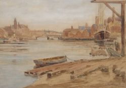 Charles Mayes Wigg (British,1889-1969), 'View of Great Yarmouth' (inscribed verso), watercolour,