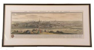 Samuel & Nathaniel Buck (British,18th century), The North-East Prospect of The City of Norwich, hand