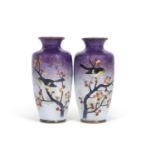 Pair of Cloisonne Vases Meiji Period