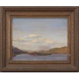 Follower of Augustus Edwin John (1878-1961), Landscape, oil on board, work appears unsigned.