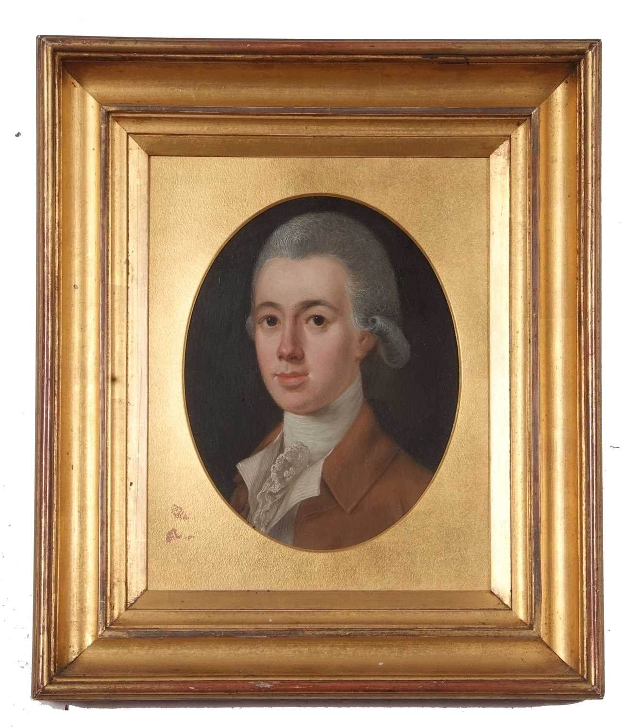 Circle of John Joseph Zoffany RA (German, 1733-1810) Portrait of Richard Brinsley Sheridan (1751- - Image 2 of 2