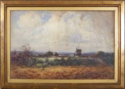 Thomas William Morley ( British,1859-1925) "Hayes Common, Kent", watercolour, signed,15x23ins.