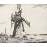 Henry James Starling RA (British,1905-1996), "Thurne Mill Norfolk", etching, limited edition (65/