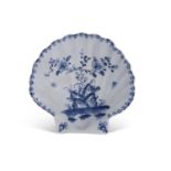 Lowestoft Porcelain Shell dish c1765