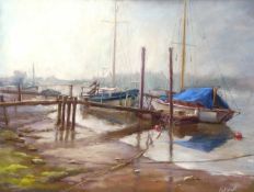 John Patchett (British, contemporary), "First Light, Southwold", pastel, signed and dated verso '99,