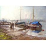 John Patchett (British, contemporary), "First Light, Southwold", pastel, signed and dated verso '99,