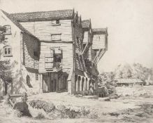Henry James Starling RA (British,1905-1996), "Horstead Mill-Norfolk", etching, limited edition,