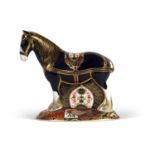 Royal Crown Derby Shire Horse