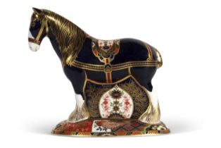 Royal Crown Derby Shire Horse